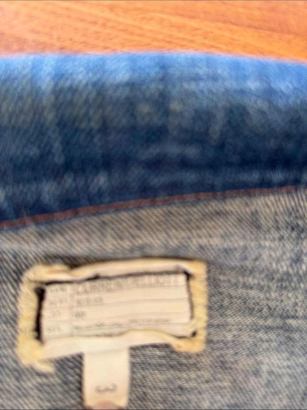 Current/Elliott Blue Denim Snap Jacket - Barn Dark - Picture 5 of 8